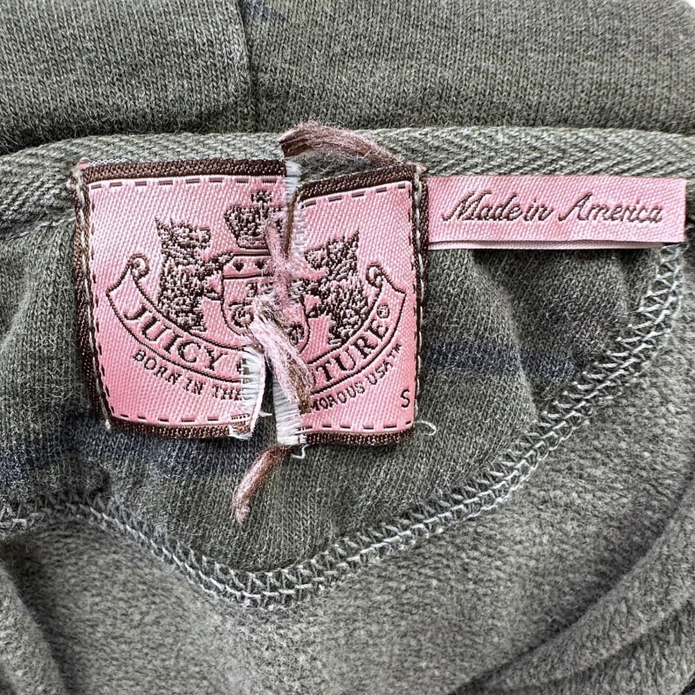 Juicy Couture Vintage Y2K Camo Sleeveless Hoodie Vest Camouflage Made in USA S - Picture 7 of 12